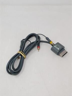 Genuine Official OEM Microsoft XBOX 360 Gray Composite AV Audio Video Cable